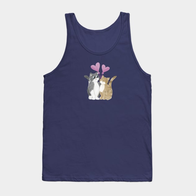 Be my valentine cats in love Tank Top by AbbyCatAtelier